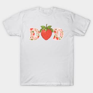 Strawberry Lover Best Dad Ever Gift For Men Father day T-Shirt